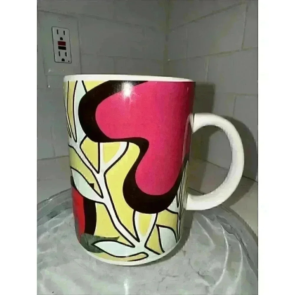 Starbucks 2004 Multi-Color Botanical Coffee Mug 16 Oz.